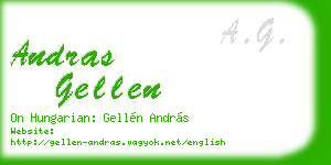 andras gellen business card